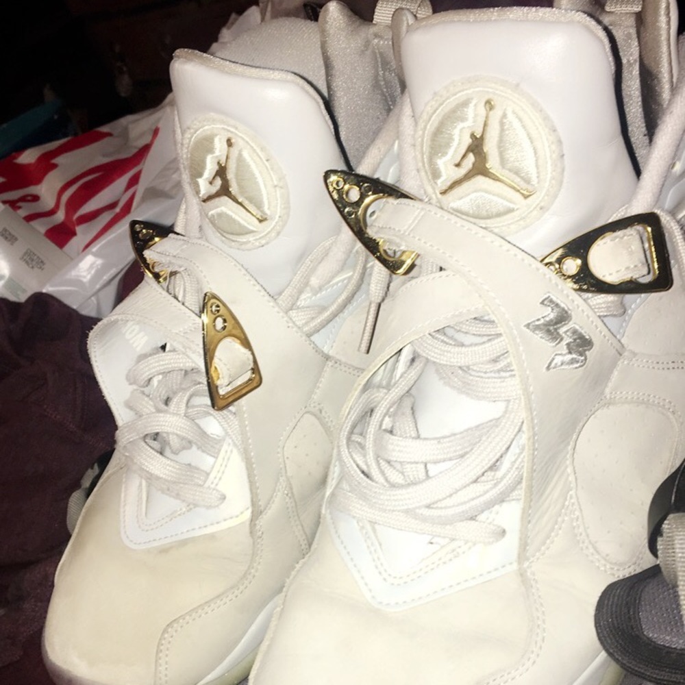 Champagne gold jordan retro 8s